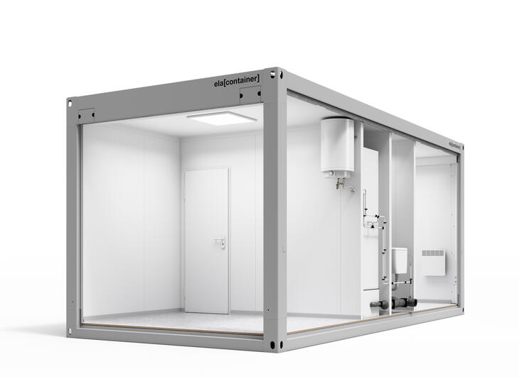 Black/white container