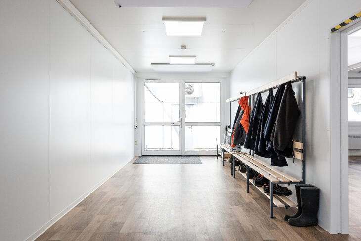 Moduler med indgang og korridor