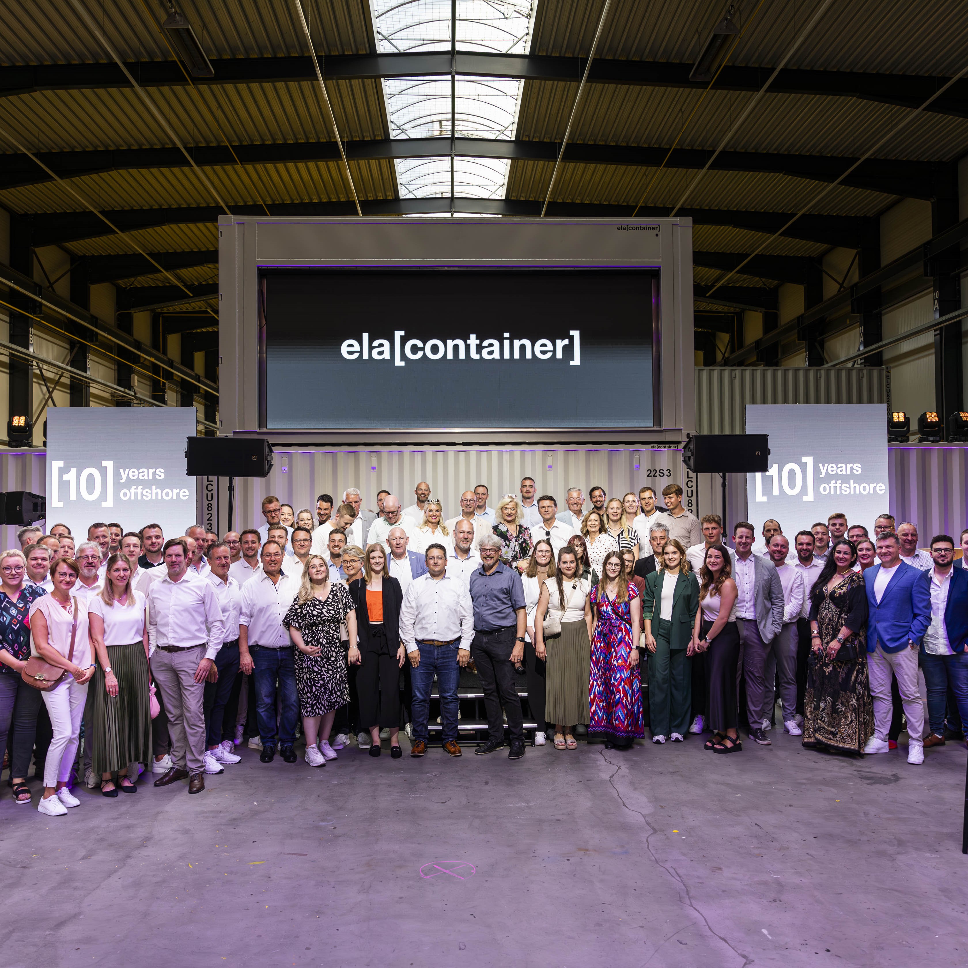 Guests at the ELA Container Offshore anniversary celebration
