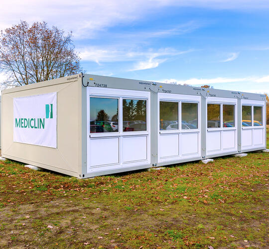 ELA container for the expansion of the Mediclin Seepark Klinik