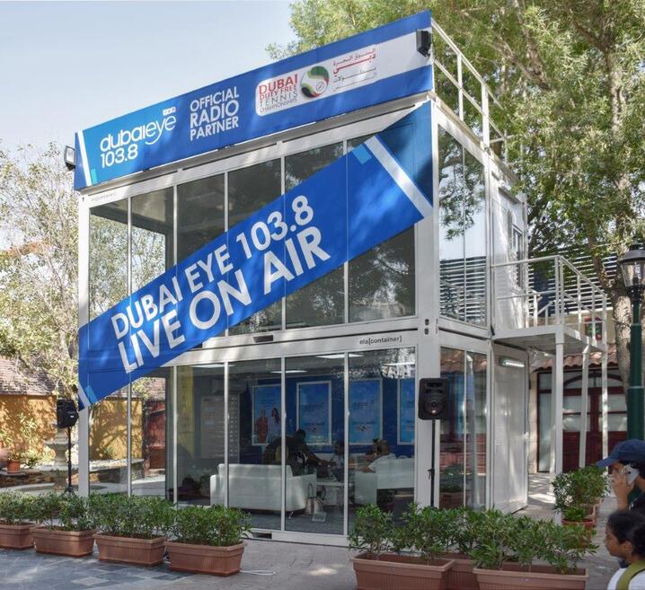 ELA Container - Studio de radio mobile en conteneurs ELA à Dubaï