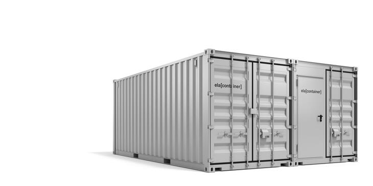 Conteneur en atelier Vue extérieure Avant avec porte à deux battants