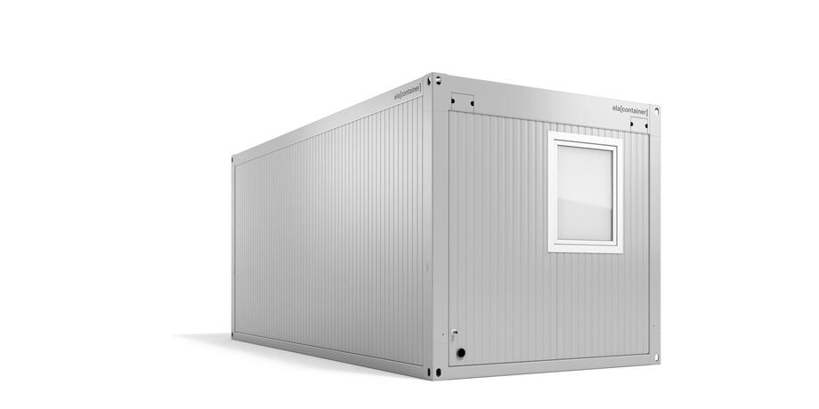 Conteneur de sanitaires Vue Avant avec porte