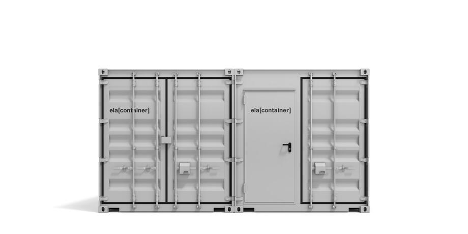 Conteneur en atelier Vue extérieure Avant avec porte à deux battants