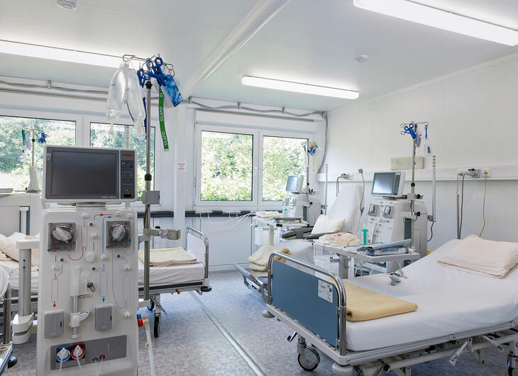 ELA Container - Krankenhausaufenthalt in Containeranlage