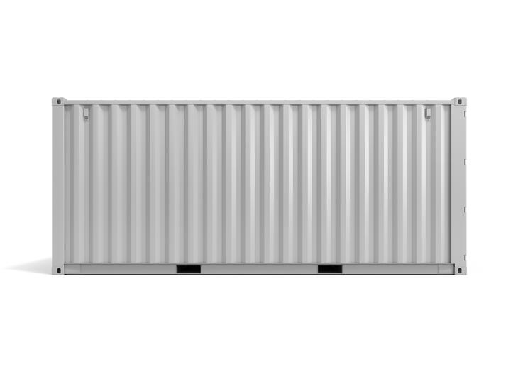 ELA Container -  Werkstattanlage Außenansicht Längsseite