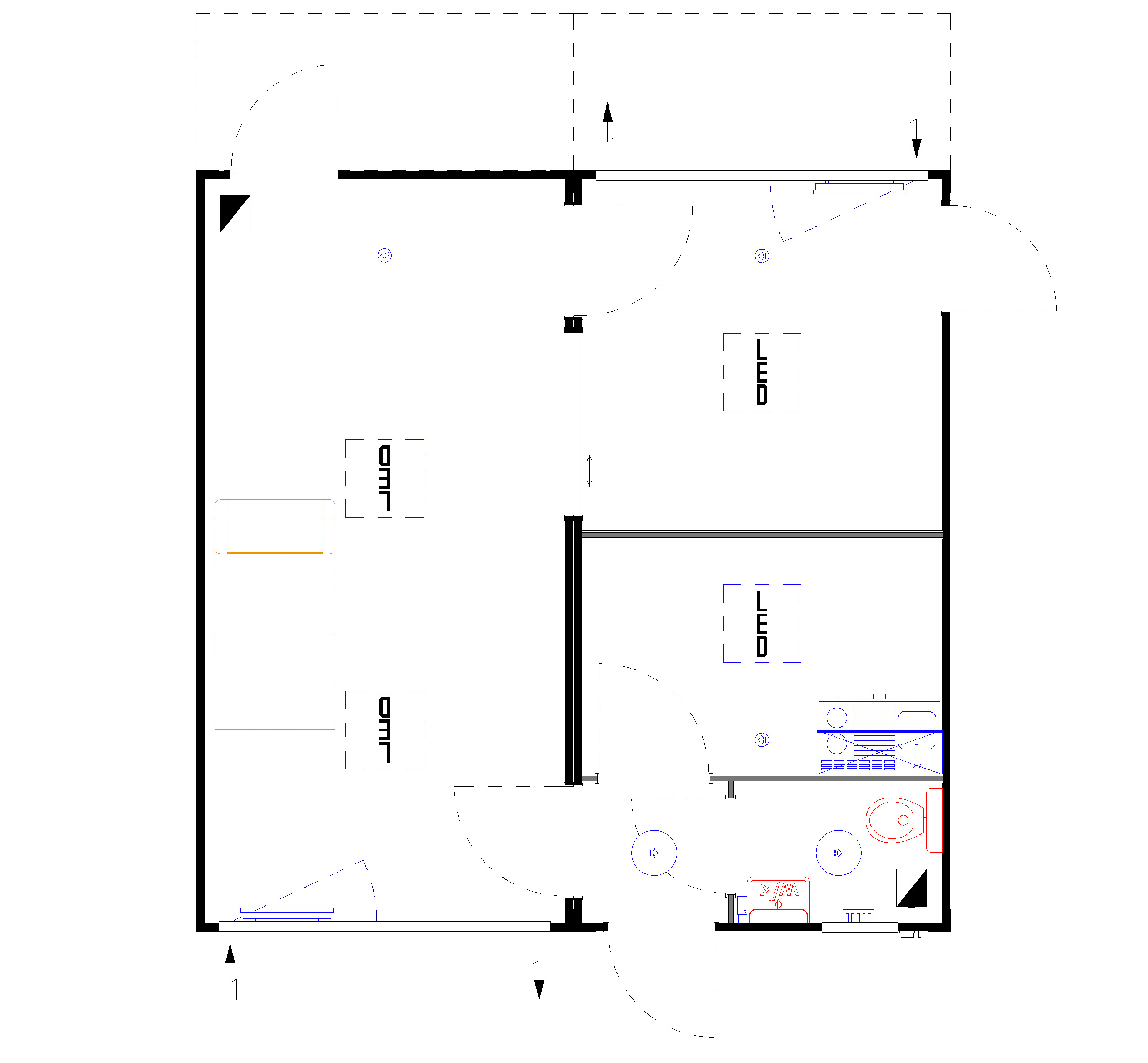 Grundriss Corona Testzentrum ELA Container