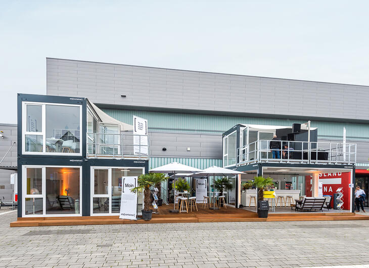 ELA Container - Containeranlage mit Sonnendeck sorgt für Aufsehen