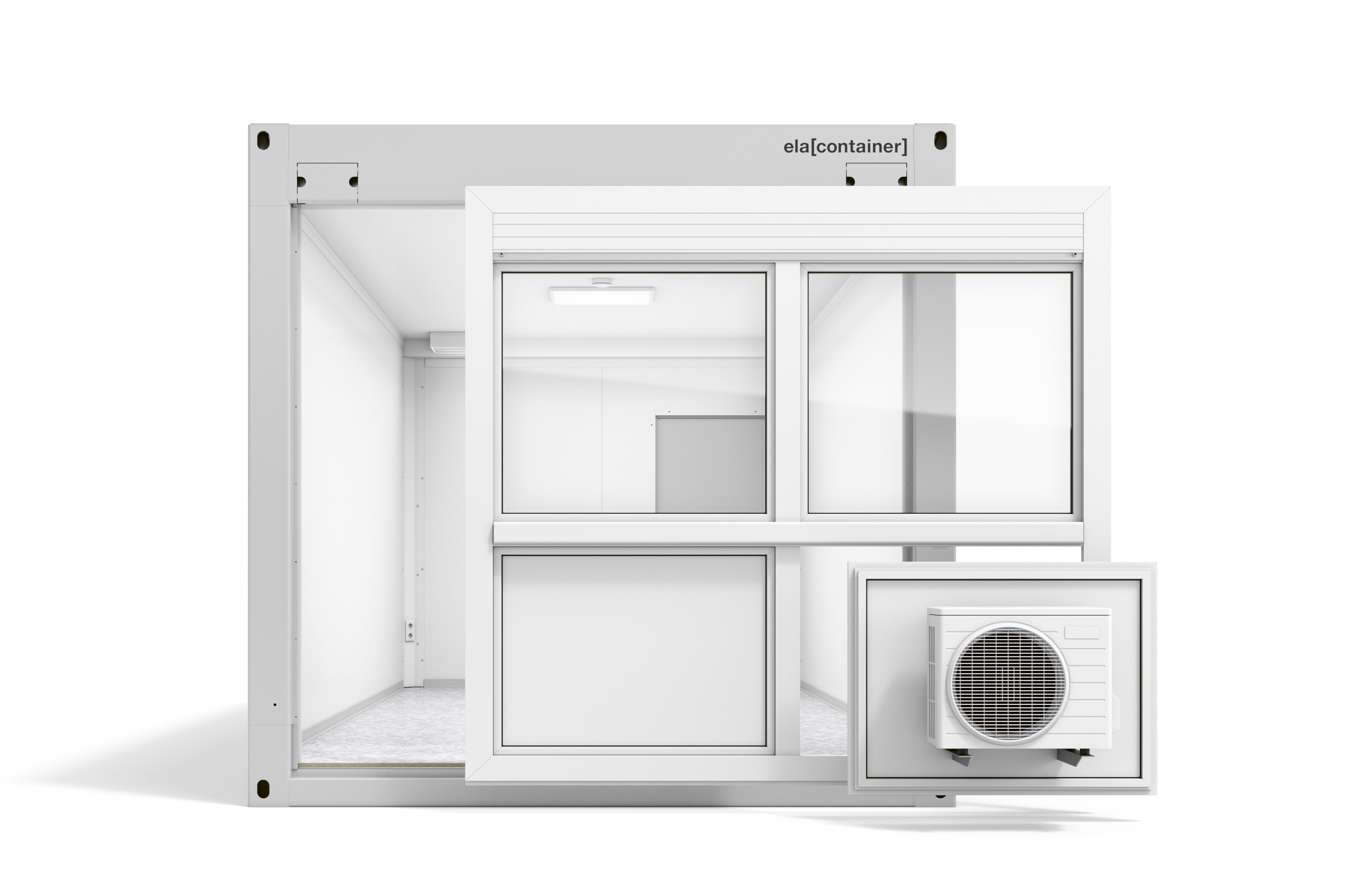 Modul med väggelementen framhävda Modul med väggelementen framhävda