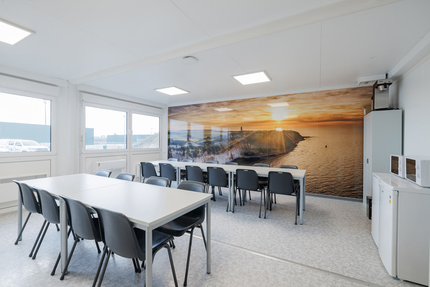 Insidan av sällskaps- och konferensrummen