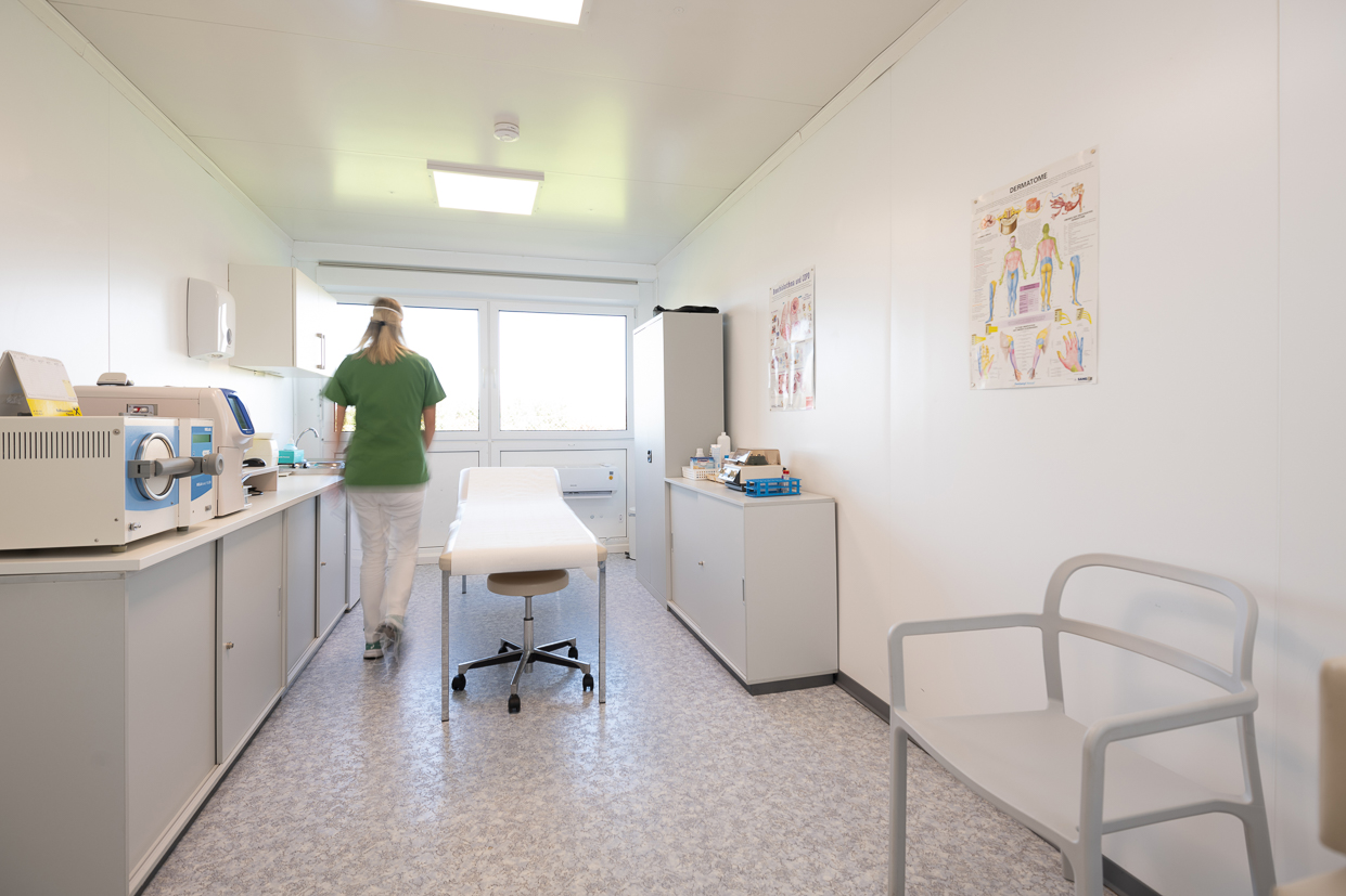 Behandlingsrum i modulerna