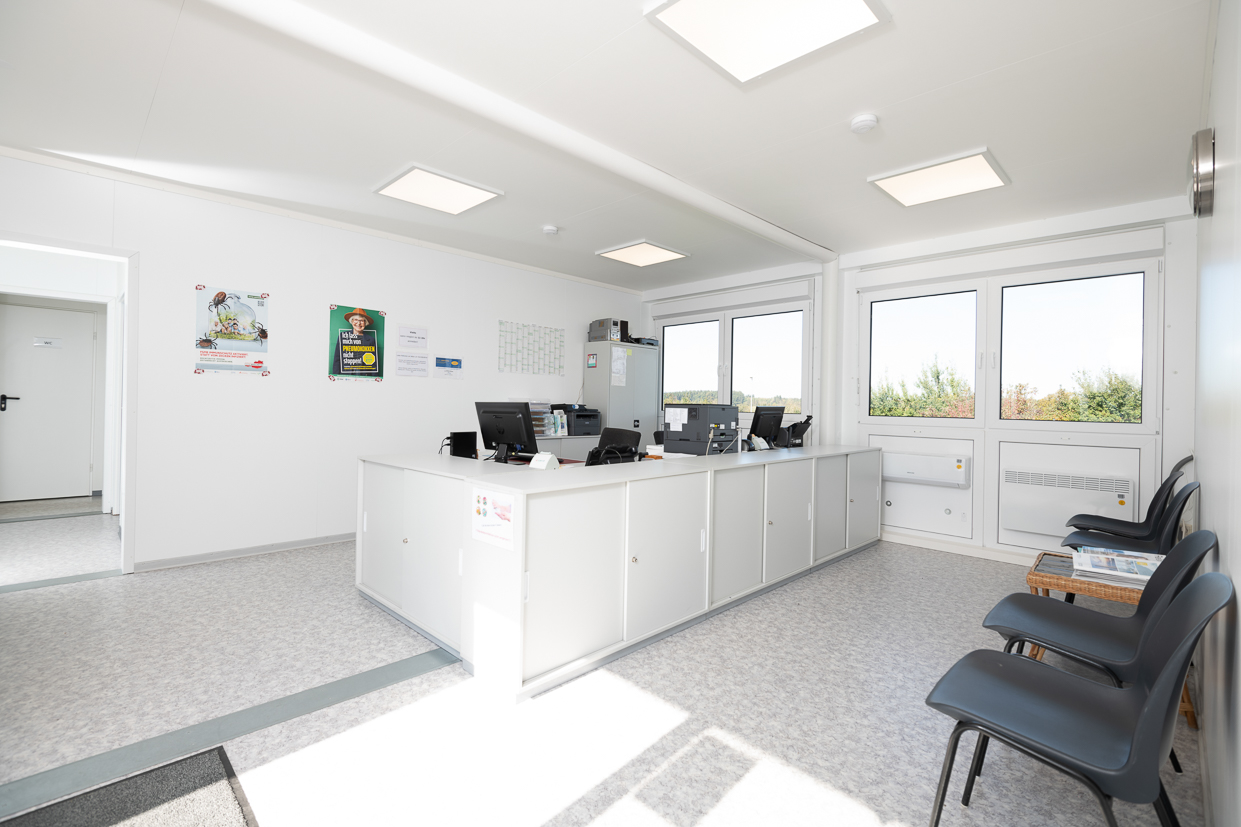 Mottagning och väntrum i modullösningen