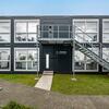 Framsidan av ELA:s modulbyggnad hos Commeo