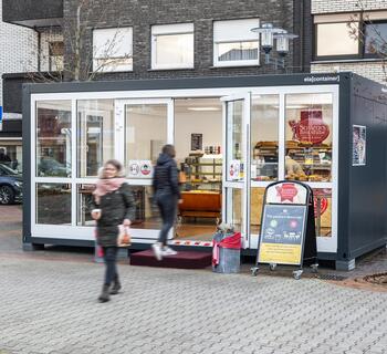 Butikscontainer med bageri