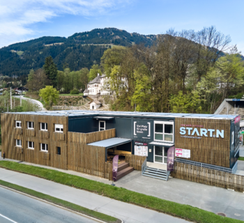 Kontorshotell i Kitzbühl bestående av moduler