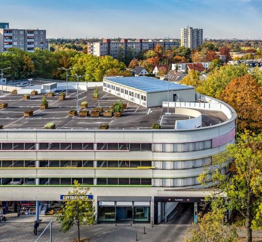 Modulanläggning, Gropius Passagen Berlin, vy ovanifrån – ELA Container