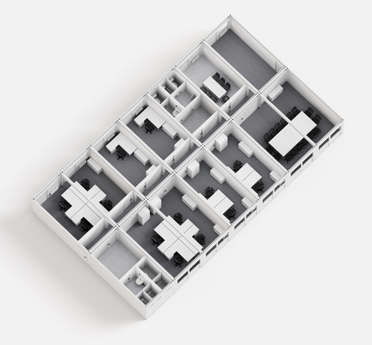 Invändiga korridorsystem – ELA Container