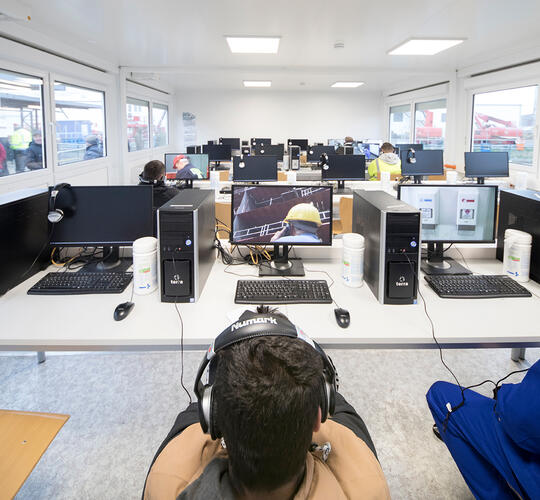 Utbildningsrum i anläggningen