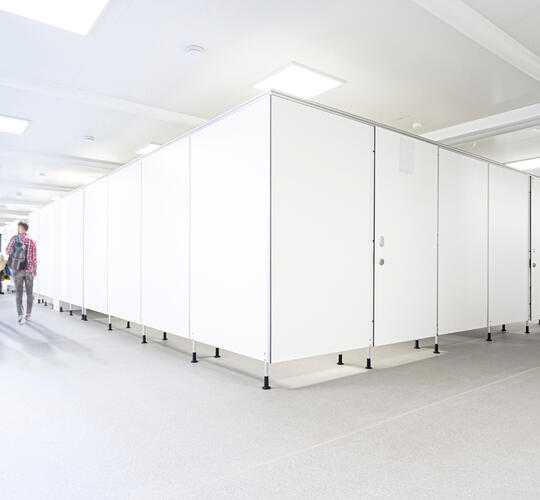 Changing rooms for sports