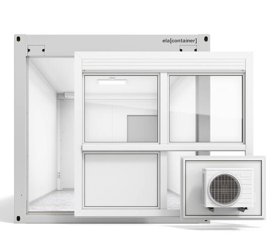 Modul med väggelement framhävda