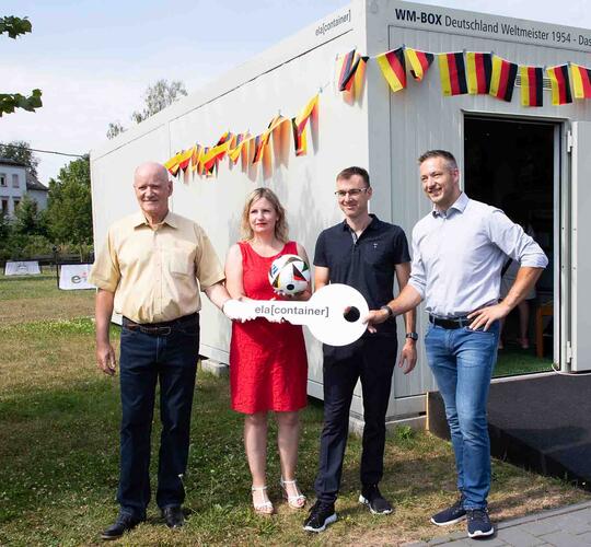 Utställningsmodulen med bl.a. Frankenbergs borgmästare