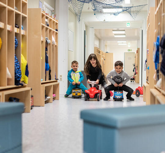 Korridor i en förskola