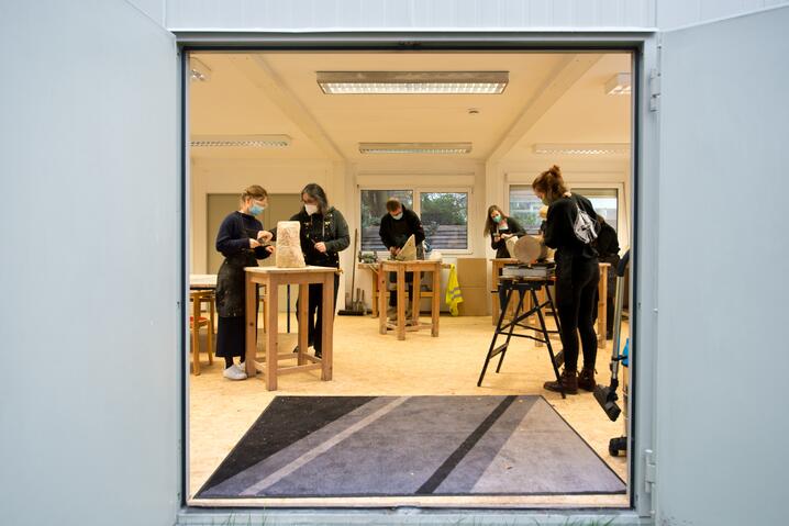 Rymlig modulkonststudio