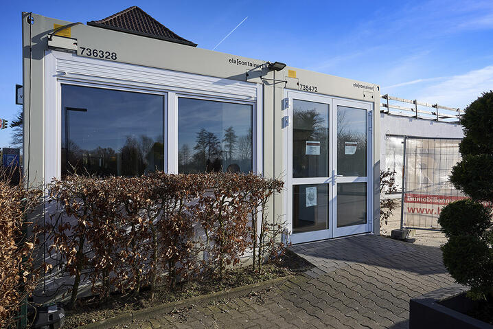 Restaurangmoduler i ljusgrått