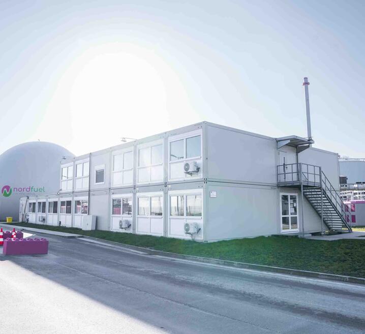 Nordfeuls tillfälliga kontorsbyggnad