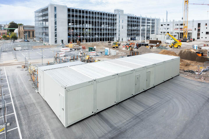 Utsidan av modulanläggningen