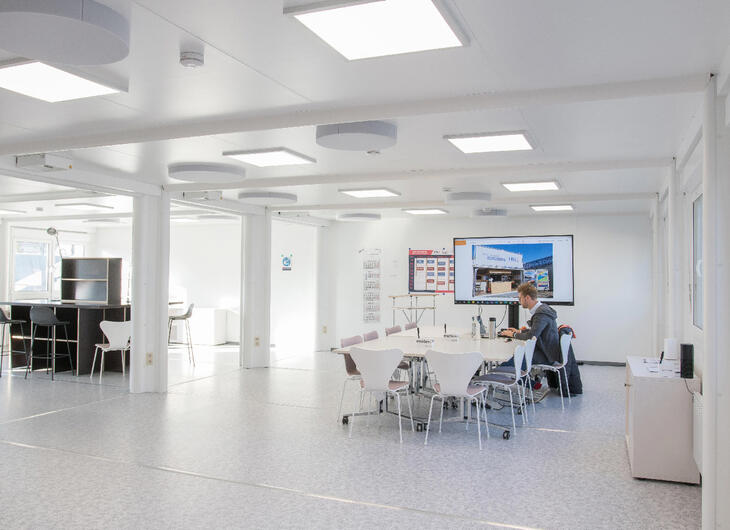 Kontorsmoduler med öppen planlösning