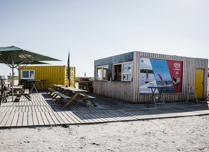 Strandkiosk med matförsäljning