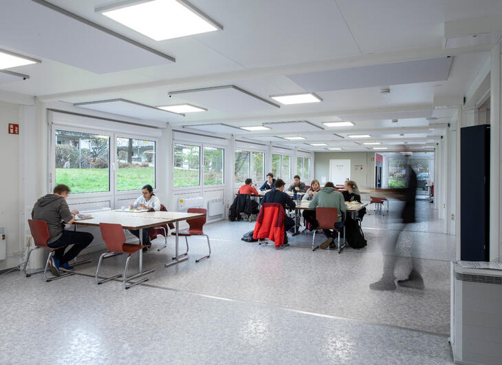 Matsalen med matplatser Matsalen med matplatser