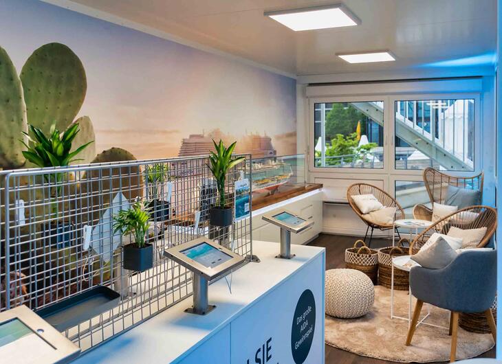 Liten men mycket mysig och trevlig loungecontainer