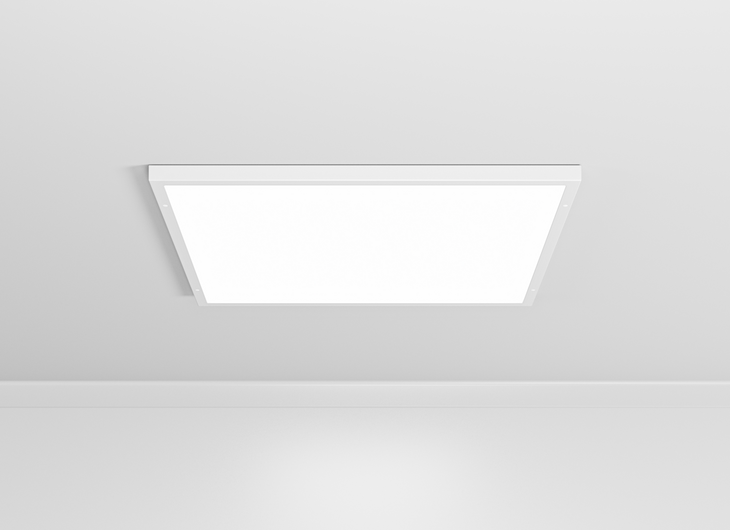 Kvadratiska LED-lampor i modulernas tak
