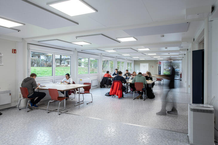 Matsalen med matplatser Matsalen med matplatser