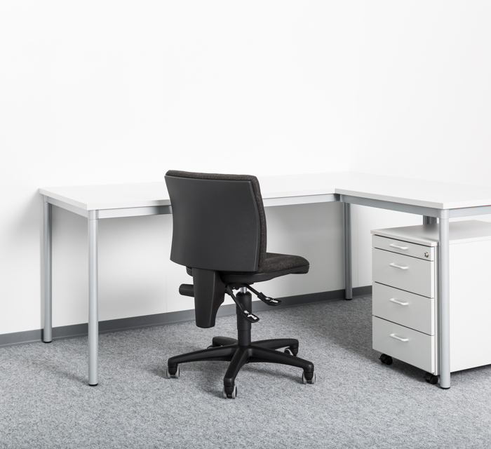 ELA Desk angle combination with swivel chair ELA Container - Desk angle combination with swivel chair
