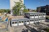 The container unit was positioned in the immediate vicinity of the construction site in the city centre.