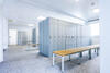 ELA changing room container lockers and benches
