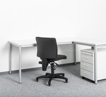ELA Container - Desk angle combination with swivel chair