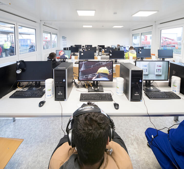 Training room within the facility