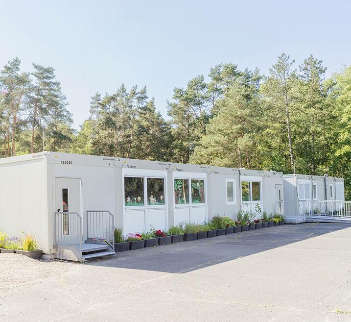 Our container systems are the perfect room solution for daycare centres