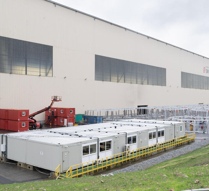 Modular welfare complex for Smulders in Wallsend, England