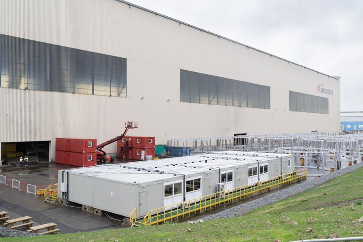 Modular welfare complex for Smulders in Wallsend, England