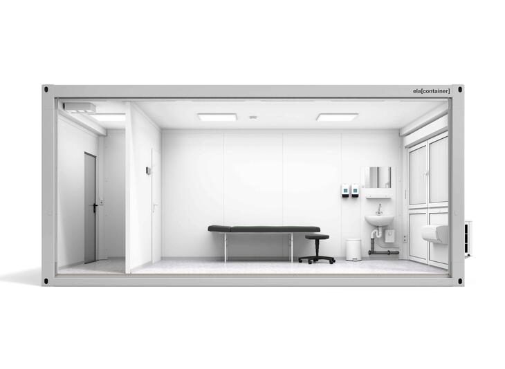 First-aid container by ELA Container UK, internal side view