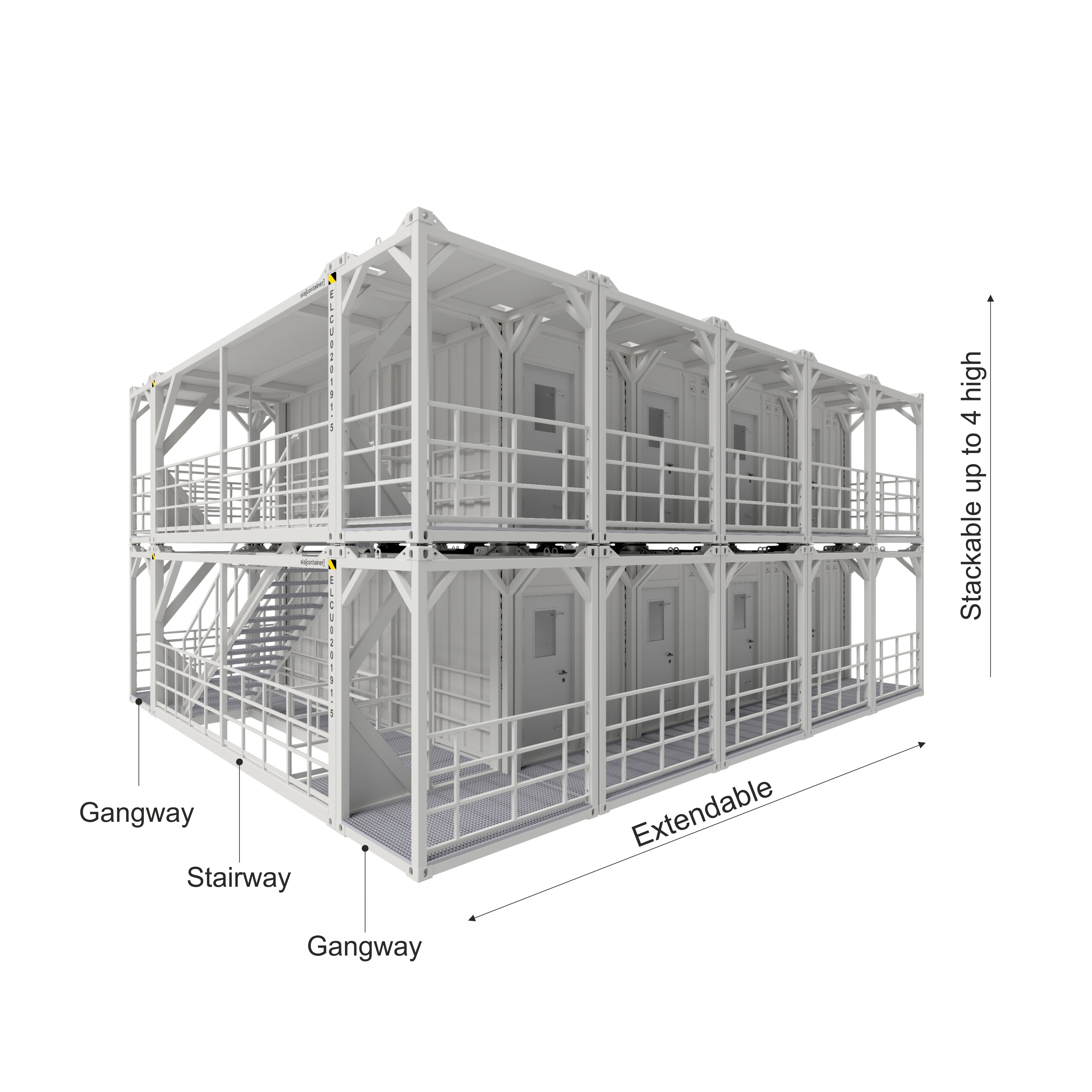 Extendable and stackable container system Extendable and stackable container system