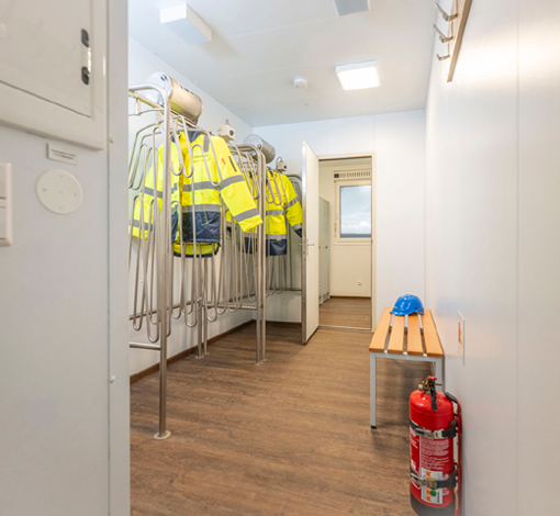 drying and locker container offshore light