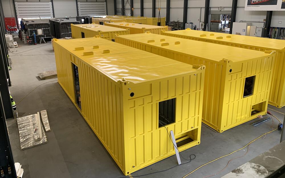 Container im Produktionsprozess