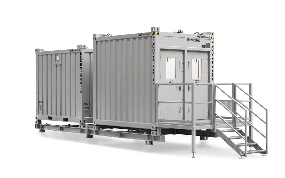 ELA Offshore Toilettensystem mit wechselbaren Tankcontainern