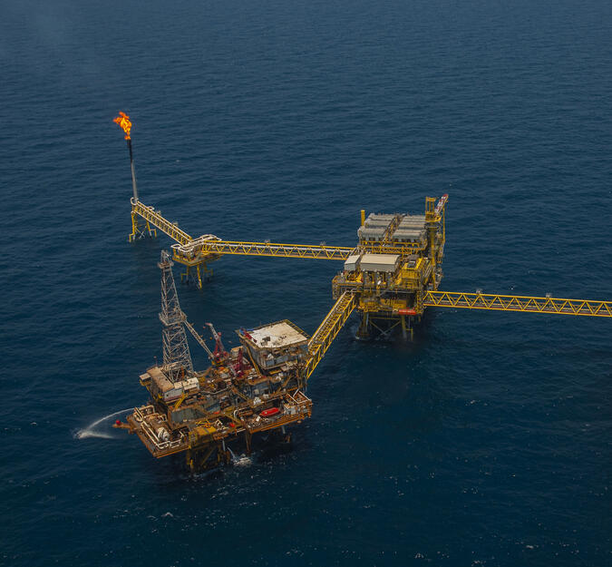 Öl- und Gasplattform